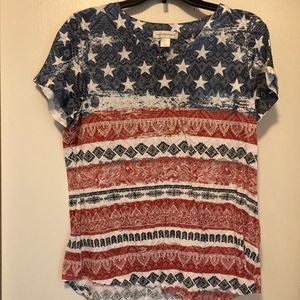 Christopher and Banks XL Patriotic T-Shirt